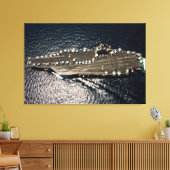 US VLIEGTUIG CARRIER - CVN-72 32x48 Canvas Afdruk (Insitu (Woonkamer))