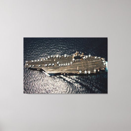 US VLIEGTUIG CARRIER - CVN-72 32x48 Canvas Afdruk (Voorkant)