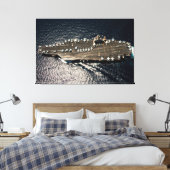 US VLIEGTUIG CARRIER - CVN-72 32x48 Canvas Afdruk (Insitu (Slaapkamer))