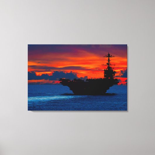 US VLIEGTUIG CARRIER - CVN-73 24x36 Canvas Afdruk (Voorkant)