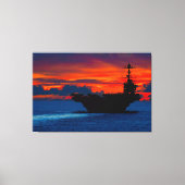 US VLIEGTUIG CARRIER - CVN-73 40x60 Canvas Afdruk (Voorkant)