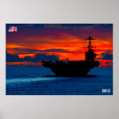 US VLIEGTUIG CARRIER - CVN-73 POSTER (Voorkant)