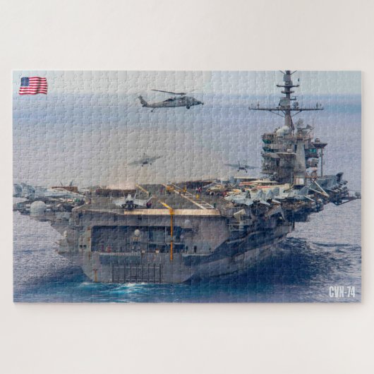 US VLIEGTUIG CARRIER - CVN 74 (20 x 30 INCH) Legpuzzel (Horizontaal)