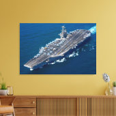 US VLIEGTUIG CARRIER - CVN-74 24x36 Canvas Afdruk (Insitu (Woonkamer))