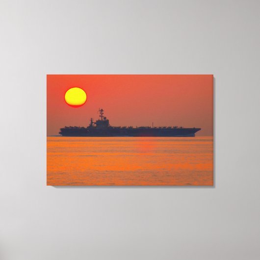 US VLIEGTUIG CARRIER - CVN-74 24x36 Canvas Afdruk (Voorkant)