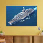 US VLIEGTUIG CARRIER - CVN-74 40x60 Canvas Afdruk (Insitu (Woonkamer))