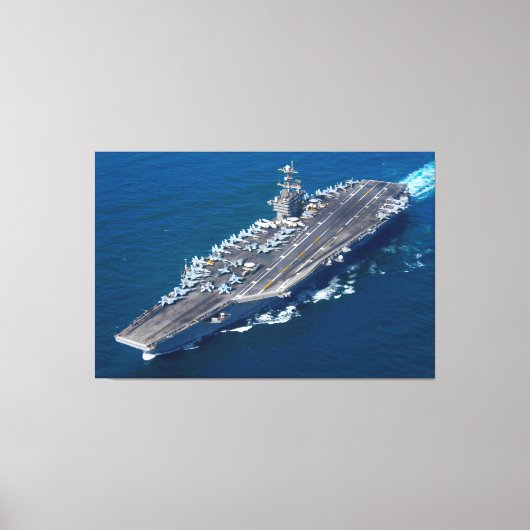US VLIEGTUIG CARRIER - CVN-74 40x60 Canvas Afdruk (Voorkant)