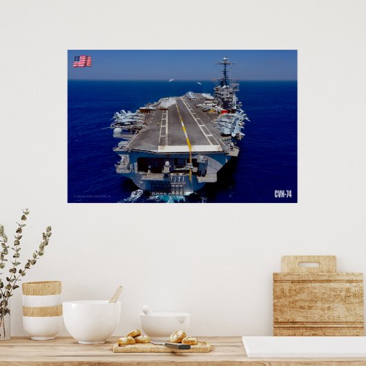 US VLIEGTUIG CARRIER - CVN-74 POSTER (Keuken)