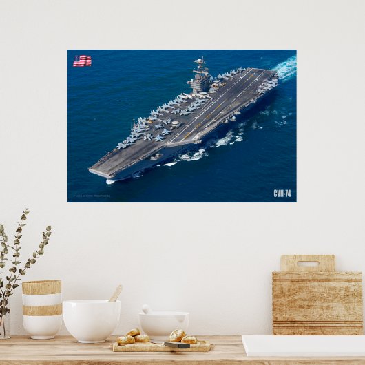 US VLIEGTUIG CARRIER - CVN-74 POSTER (Keuken)