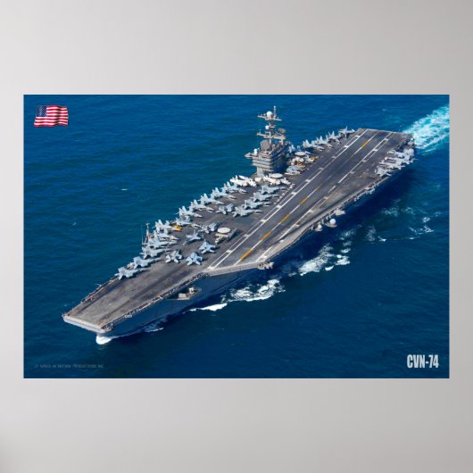 US VLIEGTUIG CARRIER - CVN-74 POSTER (Voorkant)