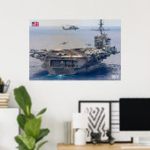 US VLIEGTUIG CARRIER - CVN-74 POSTER (Thuiskantoor)