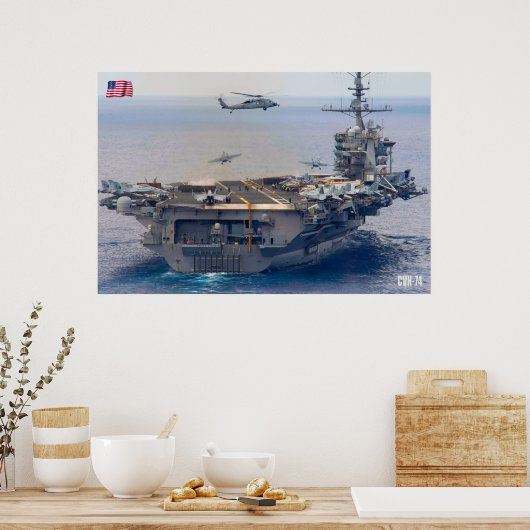 US VLIEGTUIG CARRIER - CVN-74 POSTER (Keuken)