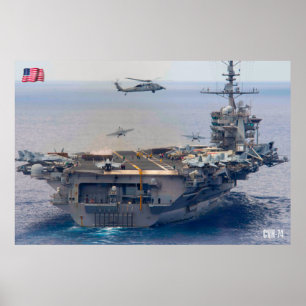 US VLIEGTUIG CARRIER - CVN-74 POSTER
