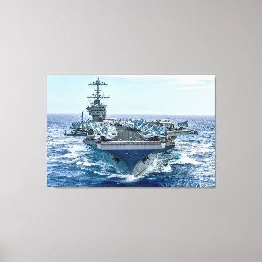 US VLIEGTUIG CARRIER - CVN-75 32x48 Canvas Afdruk (Voorkant)
