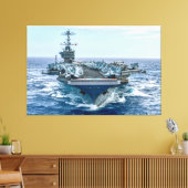 US VLIEGTUIG CARRIER - CVN-75 40x60 Canvas Afdruk (Insitu (Woonkamer))