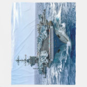 US VLIEGTUIG CARRIER - CVN 75 FLEECE DEKEN (Voorkant)