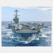 US VLIEGTUIG CARRIER - CVN 75 FLEECE DEKEN (Voorkant (Horizontaal))