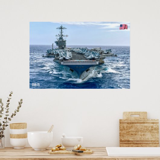 US VLIEGTUIG CARRIER - CVN-75 POSTER (Keuken)