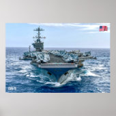 US VLIEGTUIG CARRIER - CVN-75 POSTER (Voorkant)