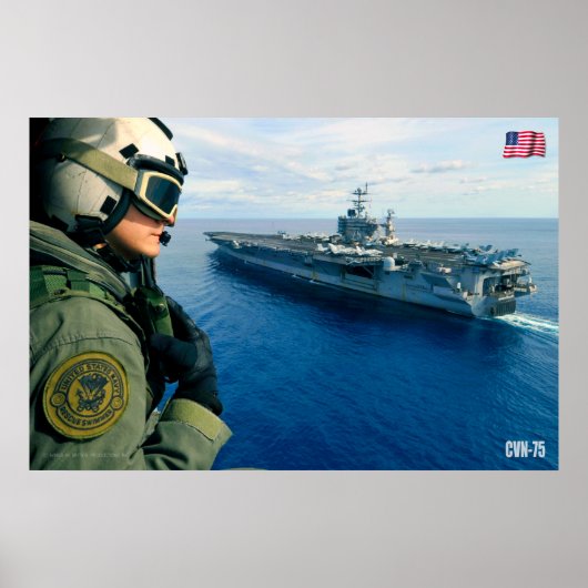 US VLIEGTUIG CARRIER - CVN-75 POSTER (Voorkant)