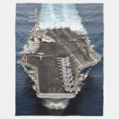 US VLIEGTUIG CARRIER - CVN 76 FLEECE DEKEN (Voorkant)