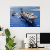 US VLIEGTUIG CARRIER - CVN-76 POSTER (Thuiskantoor)