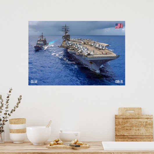 US VLIEGTUIG CARRIER - CVN-76 POSTER (Keuken)