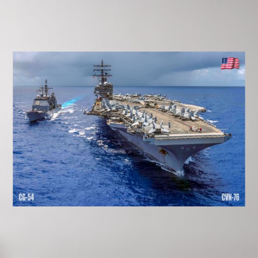 US VLIEGTUIG CARRIER - CVN-76 POSTER (Voorkant)
