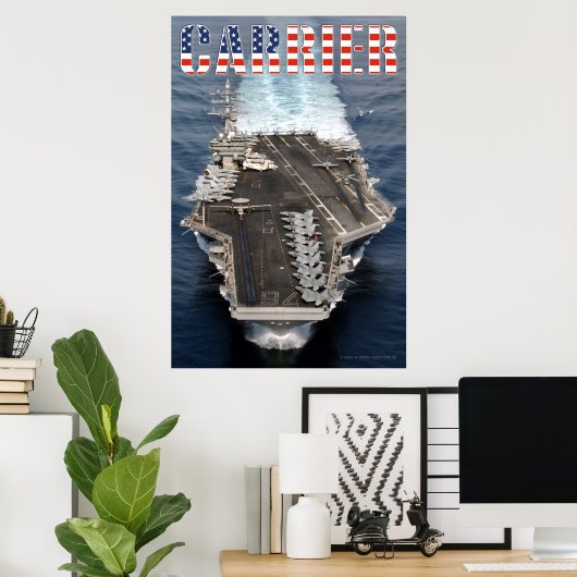 US VLIEGTUIG CARRIER - CVN-76 POSTER (Thuiskantoor)
