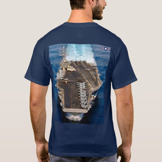 US VLIEGTUIG CARRIER - CVN-76 T-SHIRT (Achterkant)