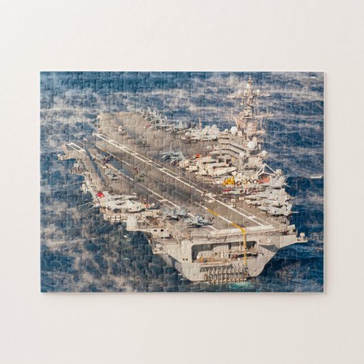 US VLIEGTUIG CARRIER - CVN 77 (11x14 INCH) Legpuzzel (Horizontaal)
