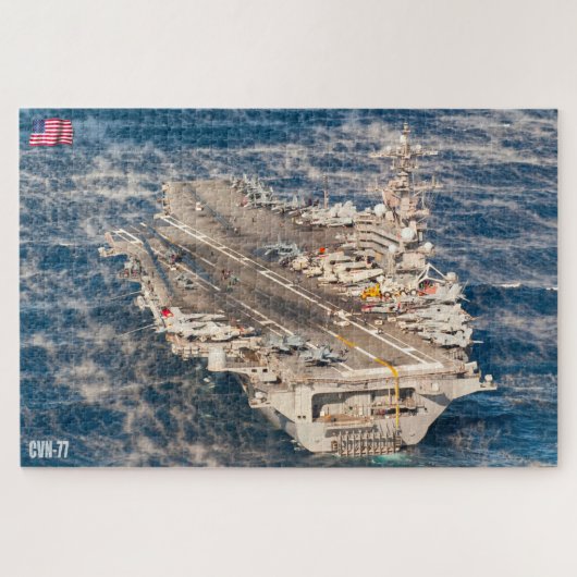 US VLIEGTUIG CARRIER - CVN 77 (20 x 30 INCH) Legpuzzel (Horizontaal)