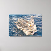 US VLIEGTUIG CARRIER - CVN-77 24x36 Canvas Afdruk (Voorkant)