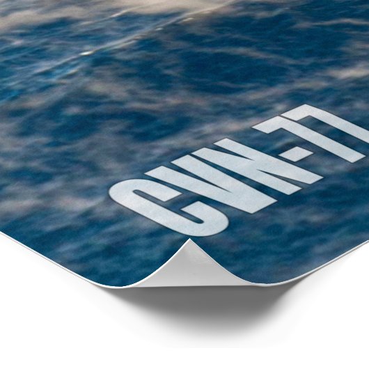 US VLIEGTUIG CARRIER - CVN-77 POSTER (Hoek)