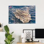 US VLIEGTUIG CARRIER - CVN-77 POSTER (Thuiskantoor)