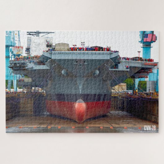 US VLIEGTUIG CARRIER - CVN 78 (20 x 30 INCH) Legpuzzel (Horizontaal)