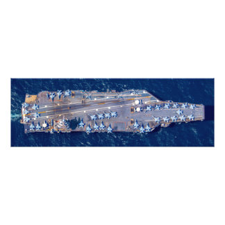 US VLIEGTUIG CARRIER - CVN 78 (48x16 inch) Foto Afdruk