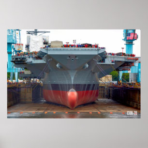 US VLIEGTUIG CARRIER - CVN-78 POSTER