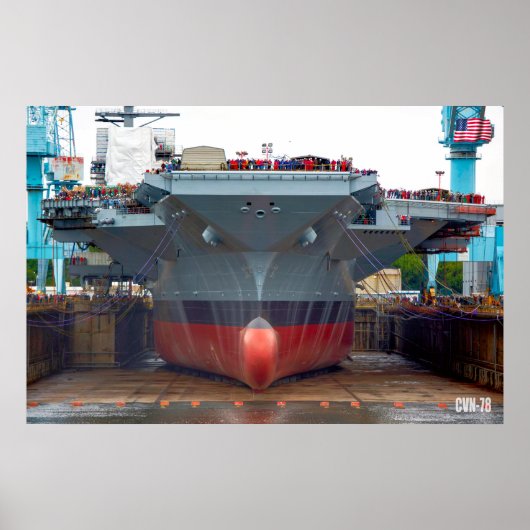 US VLIEGTUIG CARRIER - CVN-78 POSTER (Voorkant)