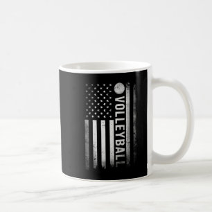 US Volleyball Practice USA Flag American Women Man Koffiemok