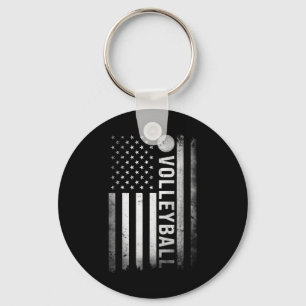 US Volleyball Practice USA Flag American Women Man Sleutelhanger