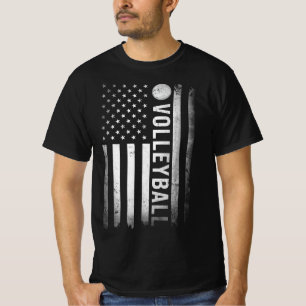 US Volleyball Practice USA Flag American Women Man T-shirt