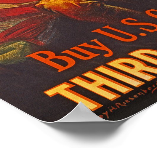 US War Bonds Third Liberty Loan WWI Propaganda Poster (Hoek)