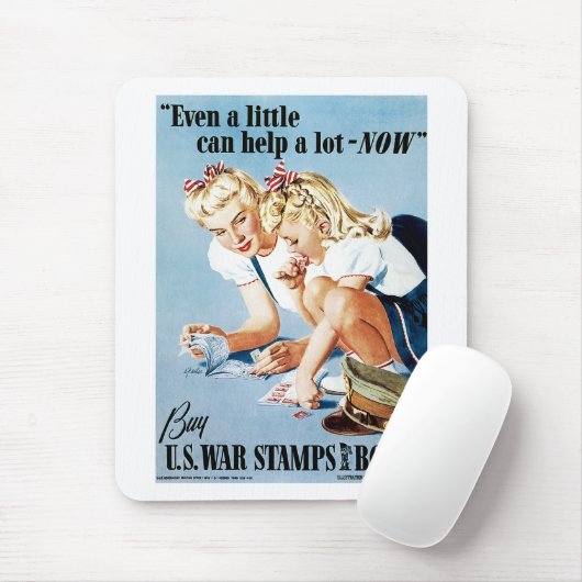 US War Stamps & Bonds Muismat (Met muis)