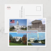 US Washington - Capitol - Hooggerechtshof Briefkaart (Voorkant / Achterkant)