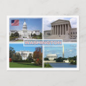 US Washington - Capitol - Hooggerechtshof Briefkaart (Voorkant)
