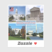 US Washington - Capitol - Hooggerechtshof Sticker (Vel)