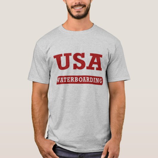 US Waterboarding Front T-shirt (Voorkant)