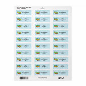US Weather Forecast Map Return Address Labels (Full Sheet)