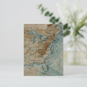 US Weather Map Briefkaart (Staand voorkant)